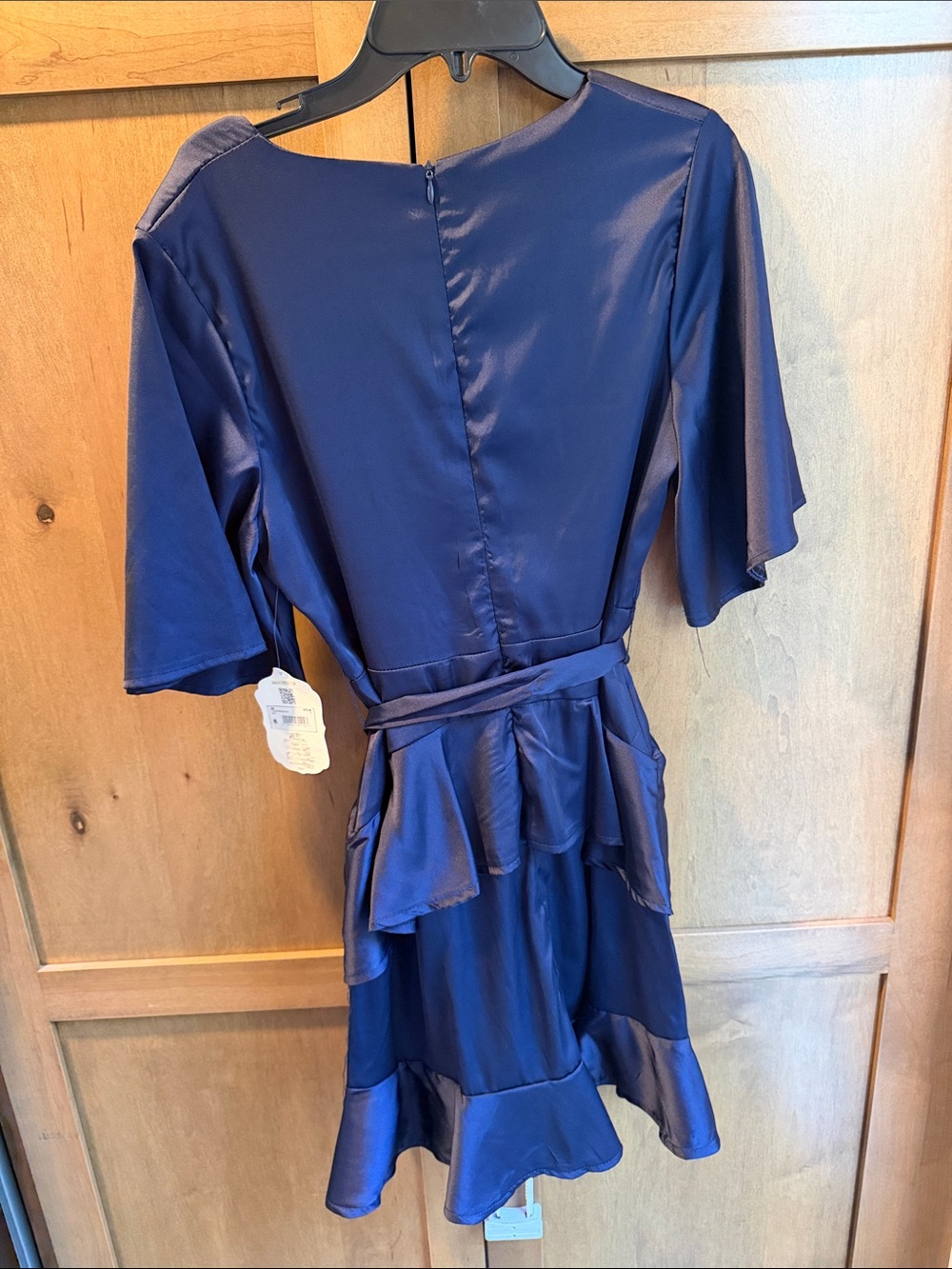Altar'd State Navy Wrap Ruffle Dress - Picture 5 of 5